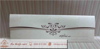 THIỆP CƯỚI DQB 1301 GÂN GỖ